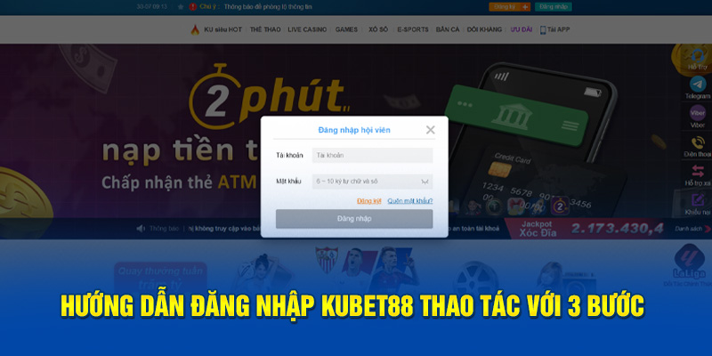 Giới thiệu quy trình login trang chủ chỉ 3 bước